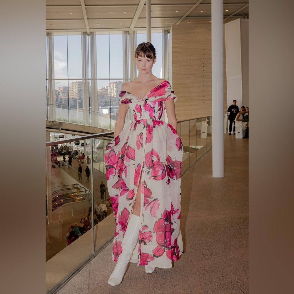 AJE Cordelia Corseted Maxi Dress